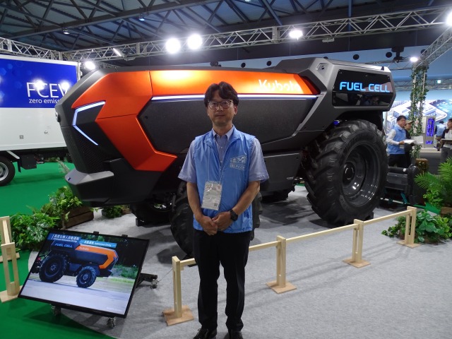 万博に水素燃料電池トラクタ  高度な無人運転 コンセプトモデル初公開